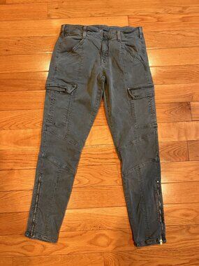 J Brand Vintage Olive Cargo Skinny Pants Size 28